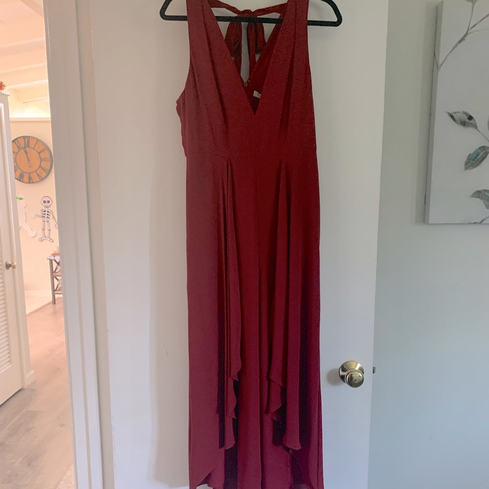 Red Jumpsuit from Halston Heritage